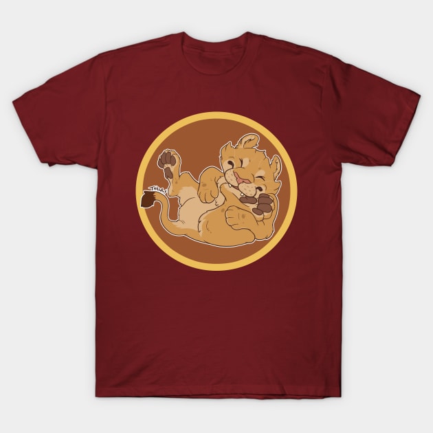OmNomNom Lion cub T-Shirt by TaksArt